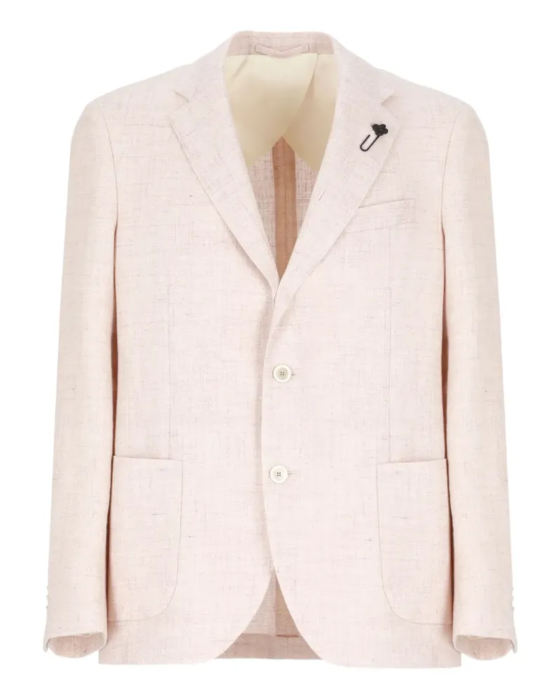 LARDINI Einreihiges Sakko mit steigendem Revers - Rosa Rosa