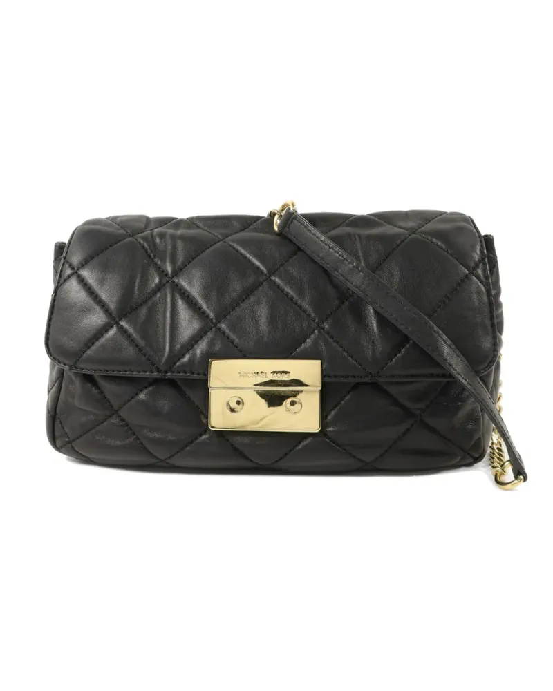 Michael Kors quilted chain-link shoulder bag - Schwarz Schwarz