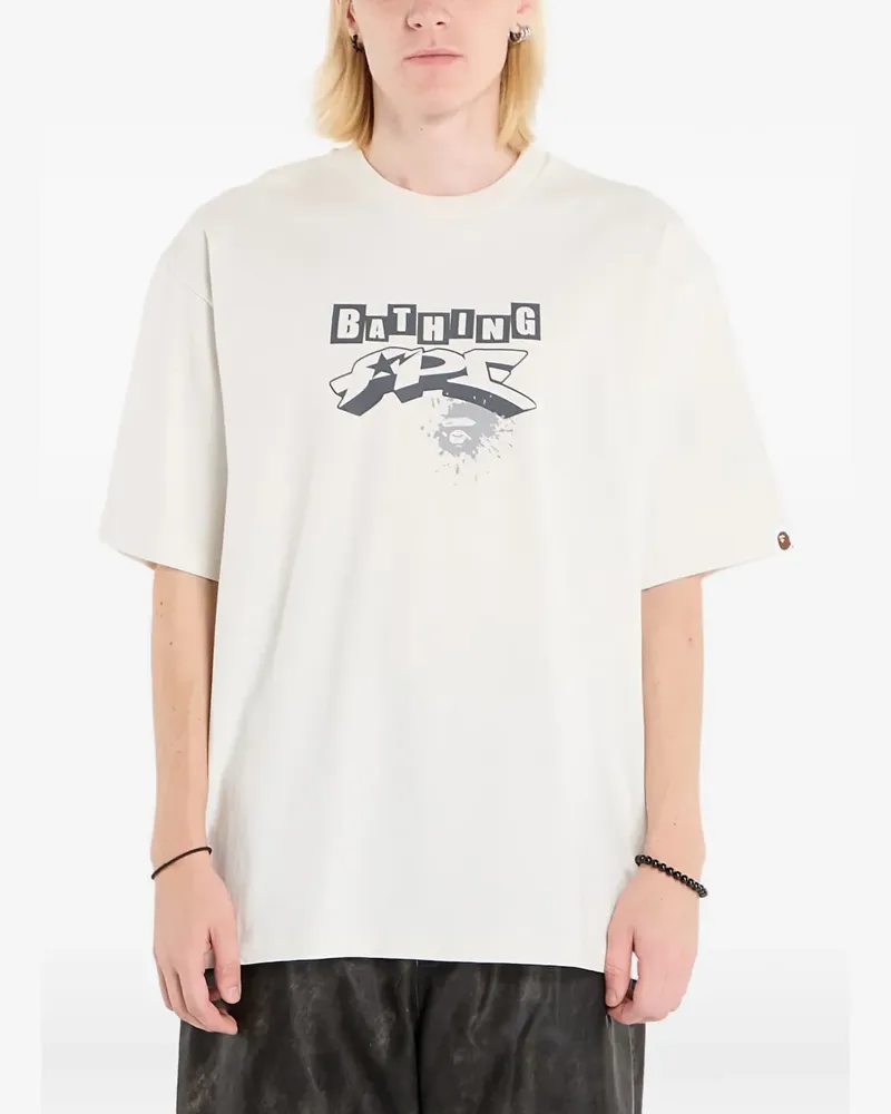 BAPE Graffiti Logo T-shirt - Nude Nude