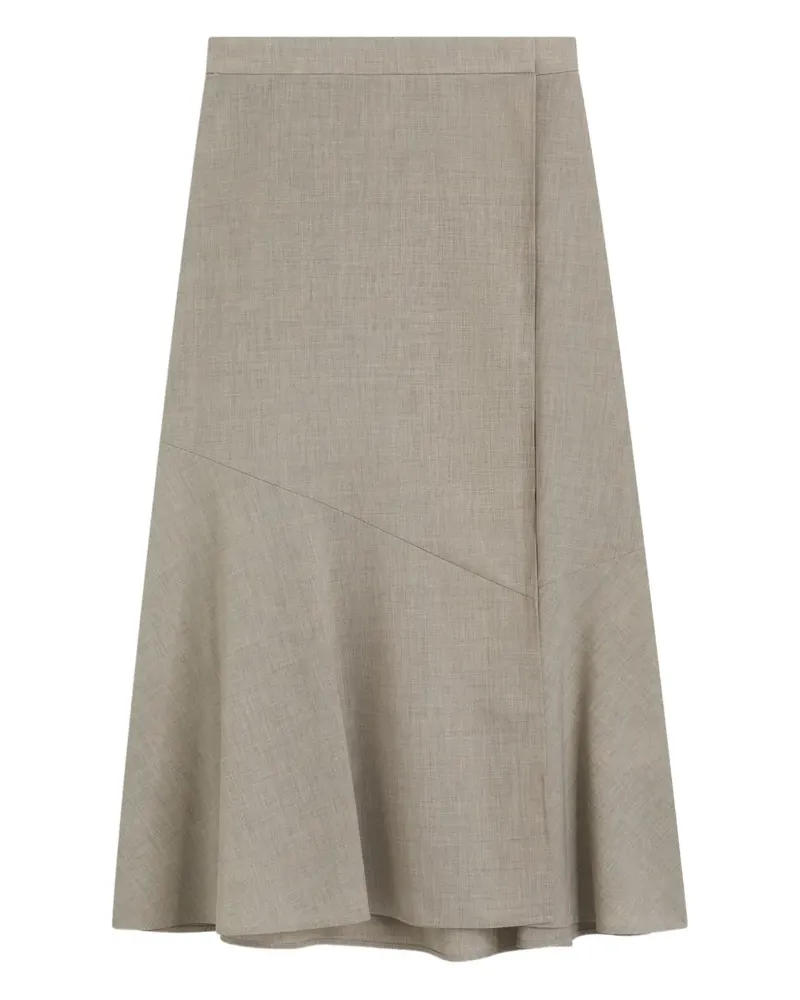 HUGO BOSS Midirock in A-Linie mit Einsätzen - Nude Nude