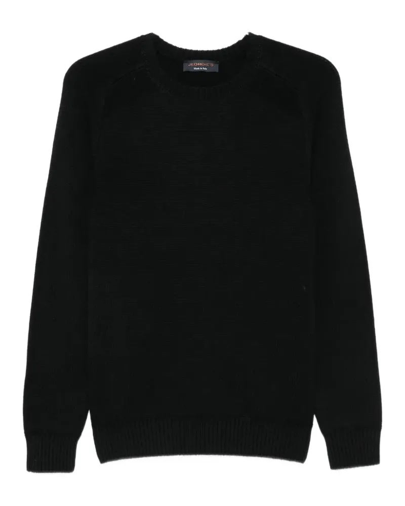 Jeordie's Pullover mit Raglanärmeln - Schwarz Schwarz
