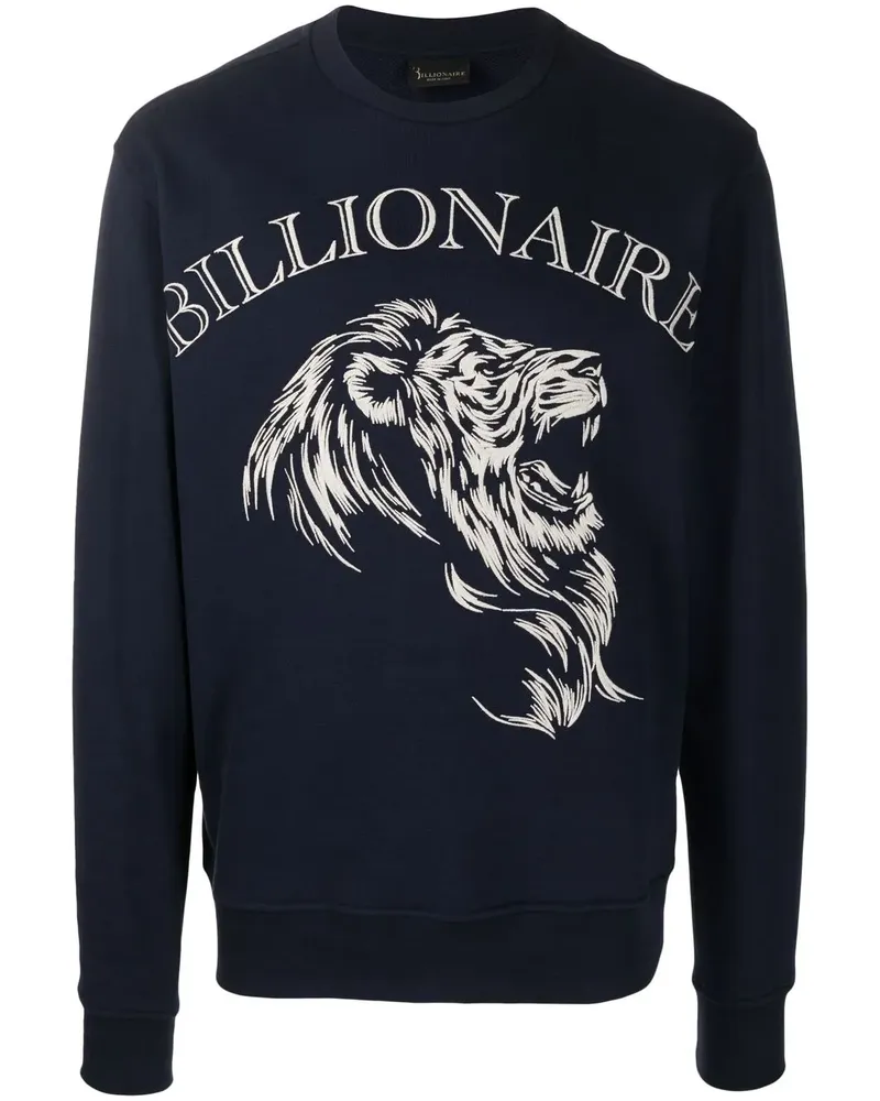 Billionaire Sweatshirt mit Logo-Print - Blau Blau