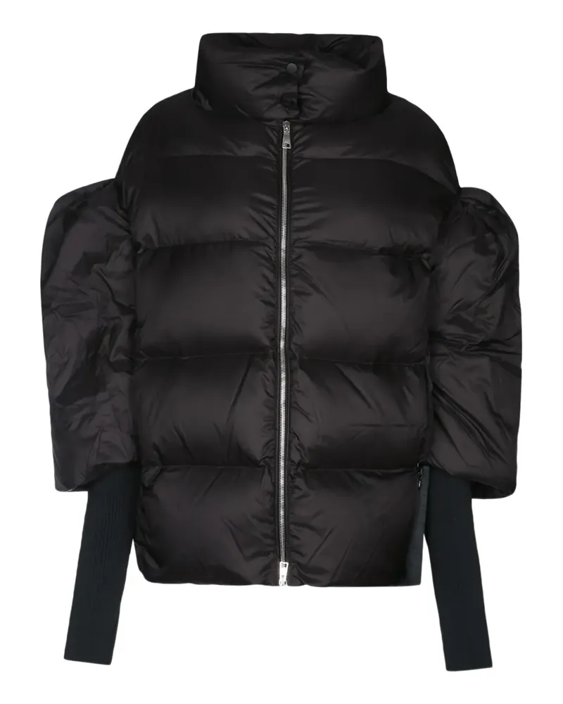 ADD Gesteppte Jacke mit Puffärmeln - Schwarz Schwarz