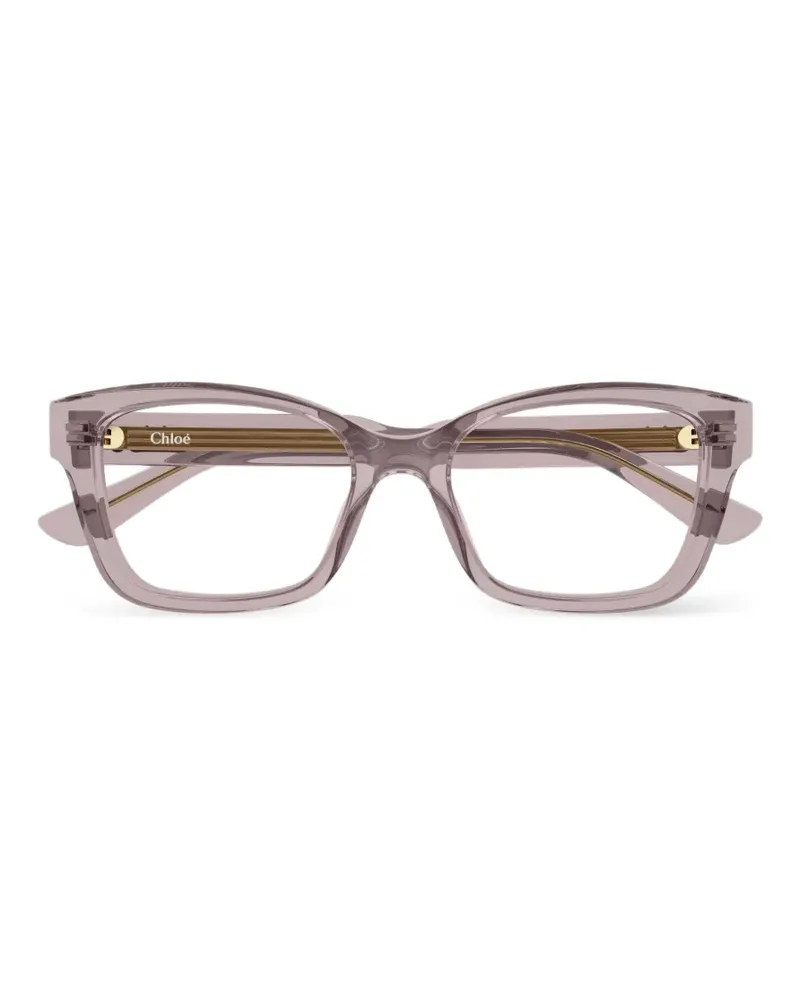 Chloé Brille mit Logo - Rosa Rosa