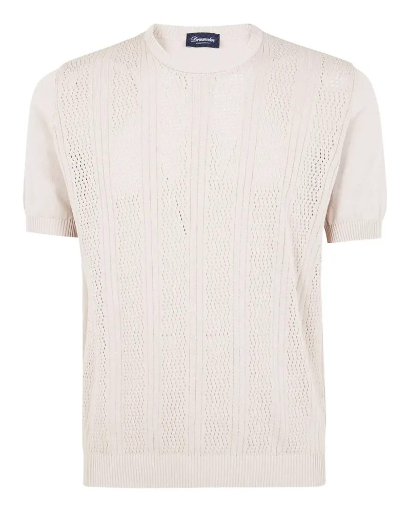 Drumohr  T-Shirt mit Mesh - Nude Nude