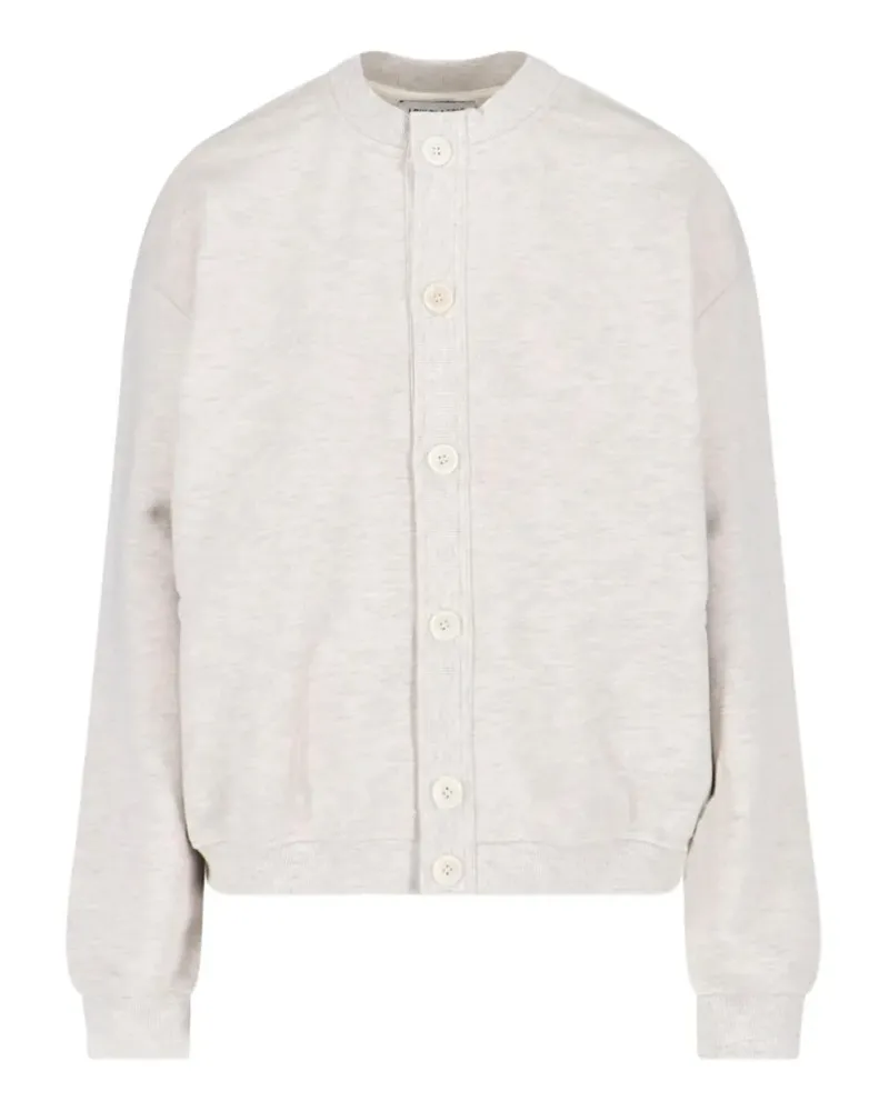LOW CLASSIC button-up crew-neck sweater - Grau Grau