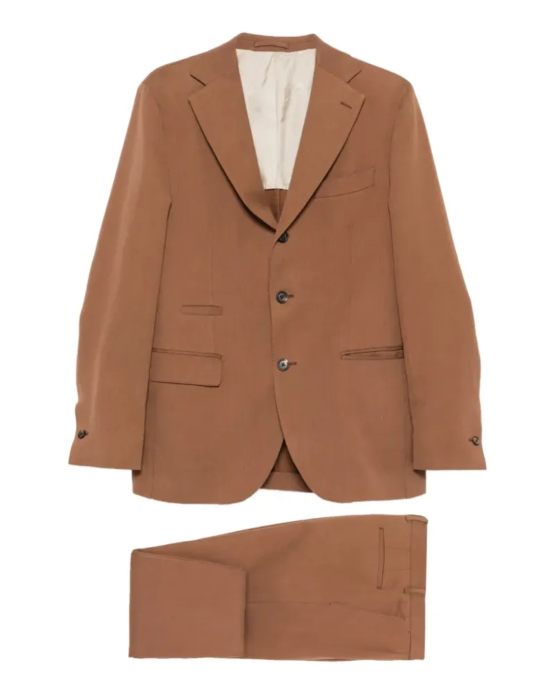 Eleventy Einreihiger Anzug - Braun Braun