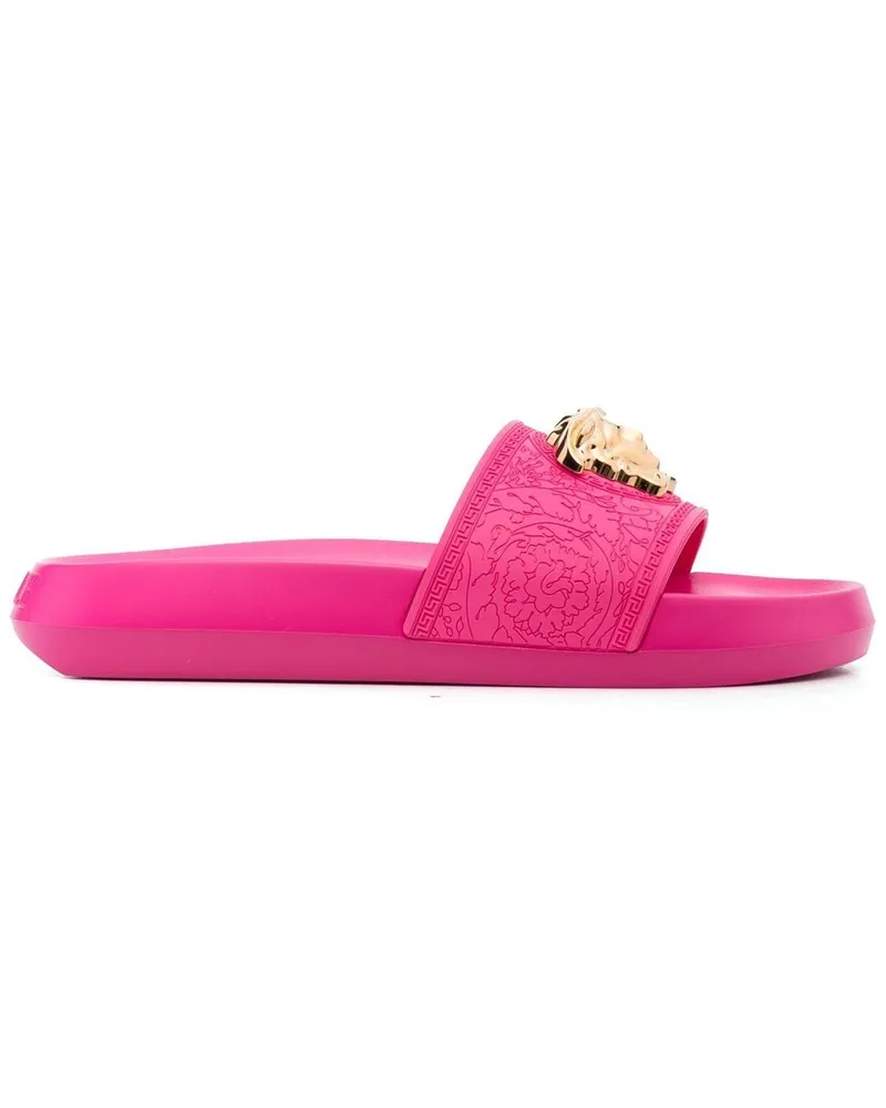 Versace Palazzo Medusa-plaque slides - Rosa Rosa