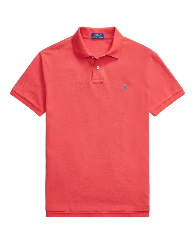 Ralph Lauren logo-embroidered piqué polo shirt - Rot Rot