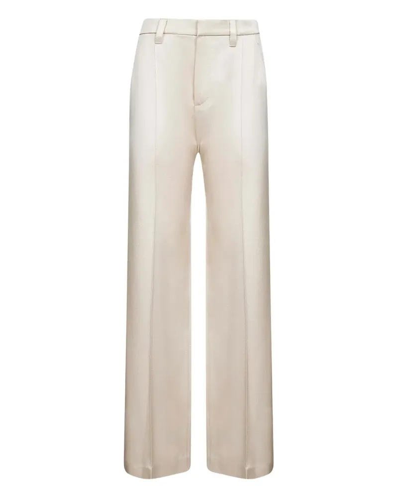 Brunello Cucinelli Satinhose mit Bügelfalten - Nude Nude