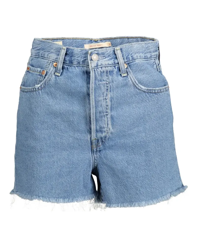 Levi's Ribcage frayed-hem shorts - Blau Blau