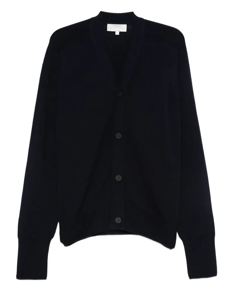 Studio Nicholson Geknöpfter Cardigan - Blau Blau
