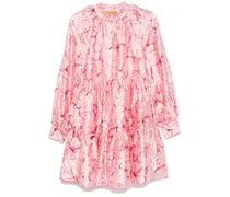 Foil Foliage Minikleid - Rosa