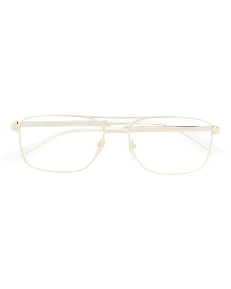Gucci Brille mit eckigem Gestell - Gold Gold