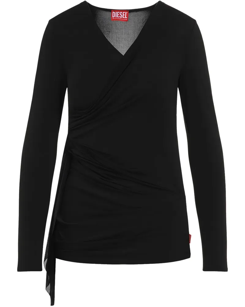 Diesel T-Crissy-Plain Oberteil - Schwarz Schwarz
