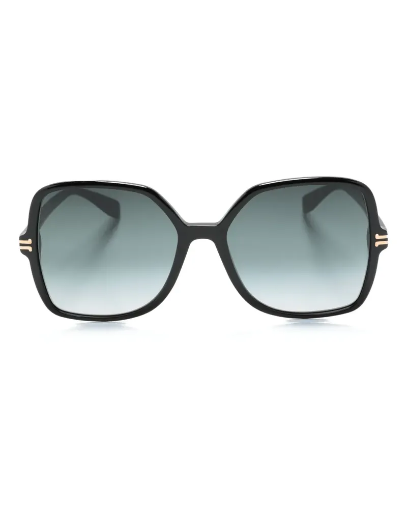Marc Jacobs Sonnenbrille mit Oversized-Gestell - Schwarz Schwarz