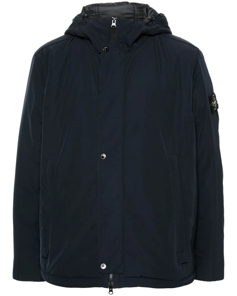 Stone Island Jacke mit Kompass-Patch - Blau Blau