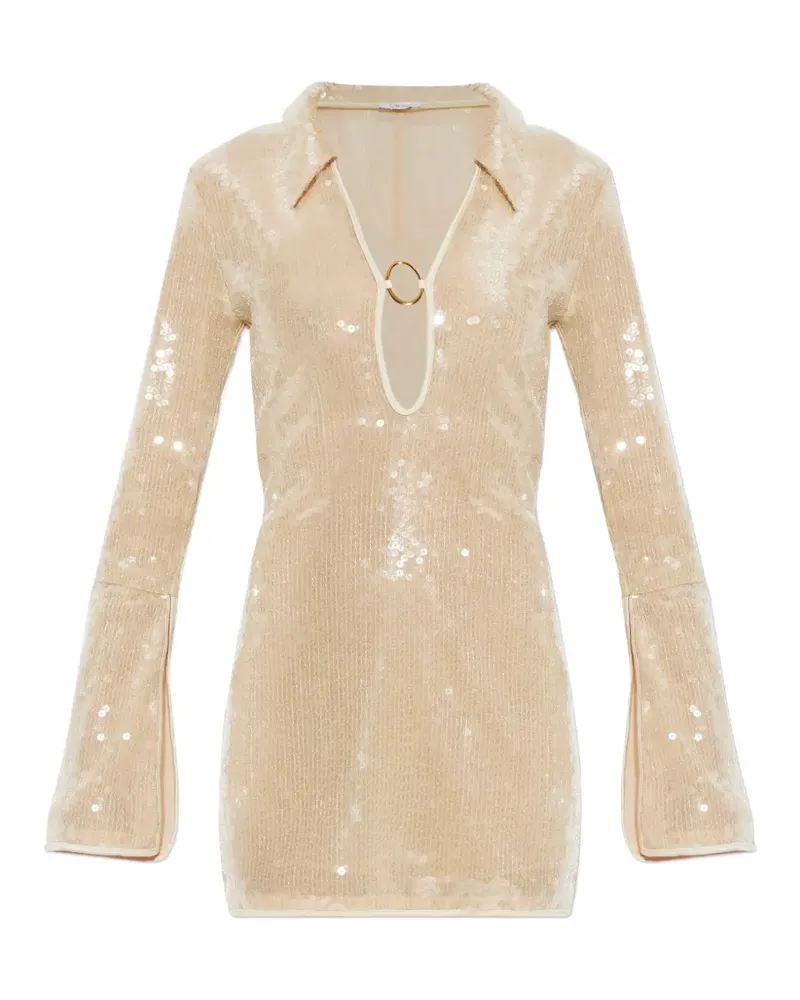 Oséree Minikleid mit Pailletten - Nude Nude