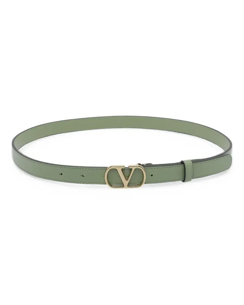 Valentino Garavani VLogo leather belt - Grün Grün