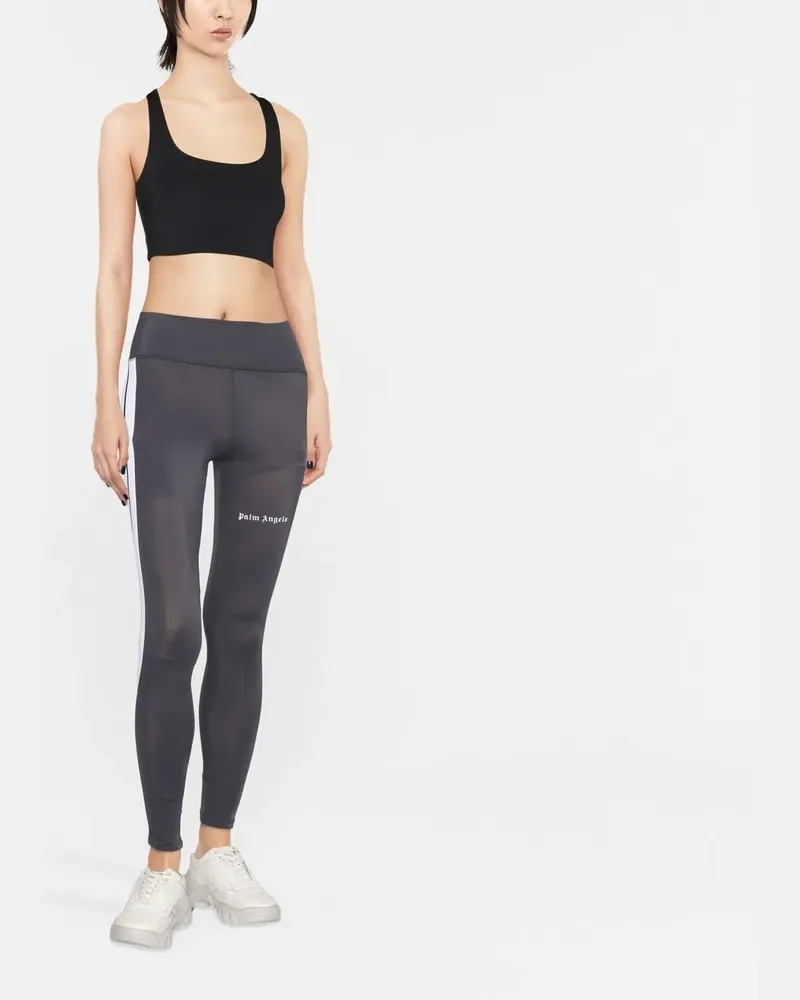 Palm Angels Leggings mit hohem Bund - Grau Grau