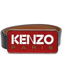 Kenzo Gürtel mit Logo-Schild Schwarz