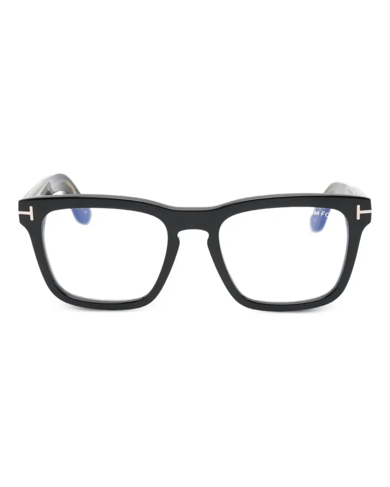 Tom Ford Icon Brille mit eckigem Gestell - Schwarz Schwarz
