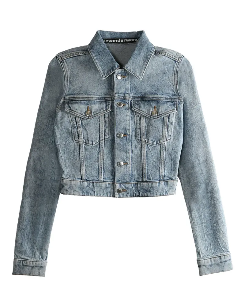 Alexander Wang button-fastening denim jacket - Blau Blau