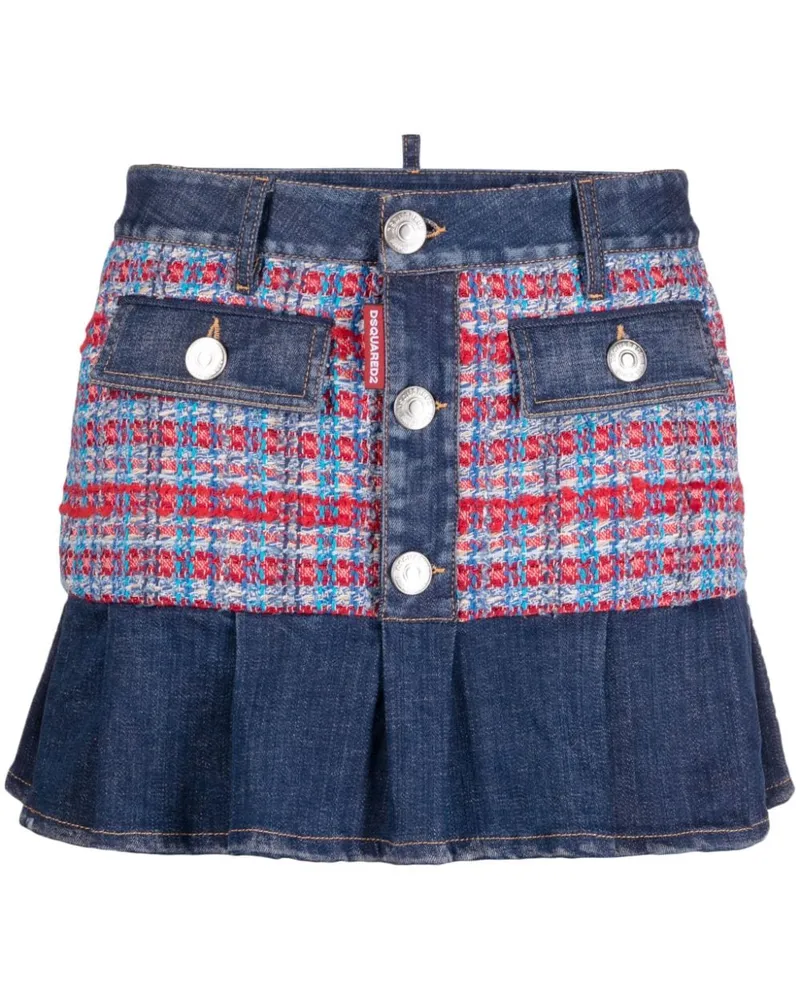 Dsquared2 Klassischer Minirock - Blau Blau