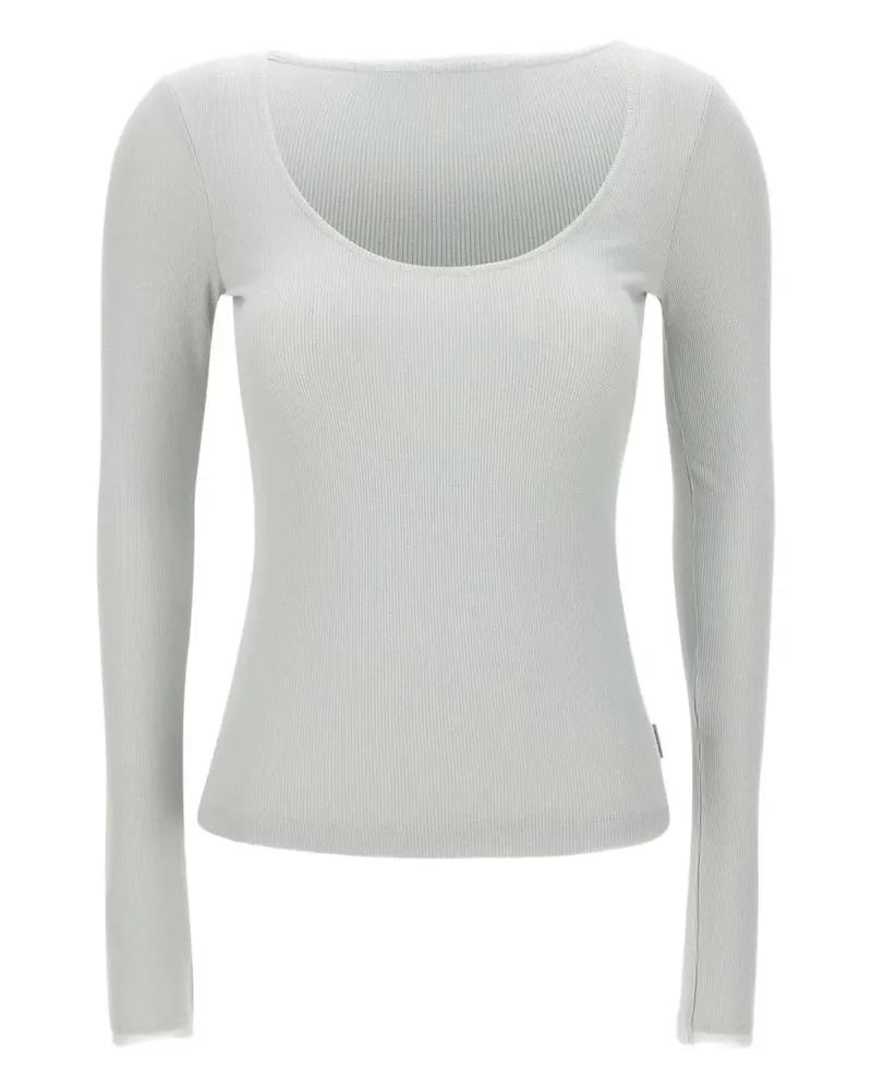 REMAIN Klassisches Langarmshirt - Grau Grau