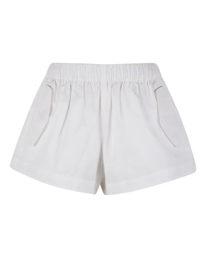 WARDROBE.NYC Shorts mit elastischem Bund - Weiß Weiß