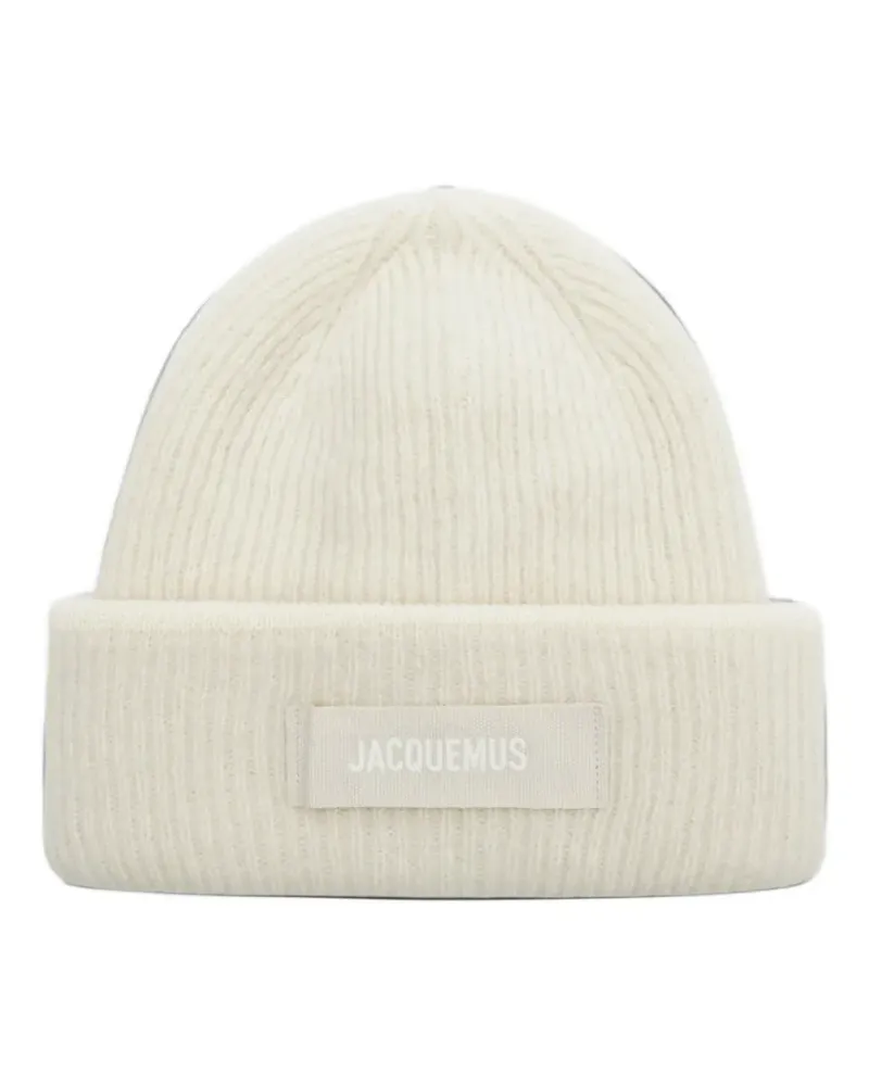 Jacquemus Le Bonnet Beanie mit Logo-Patch - Nude Nude