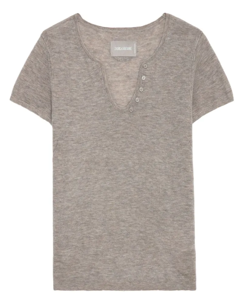 Zadig & Voltaire Celsy Oberteil aus Kaschmir - Nude Nude