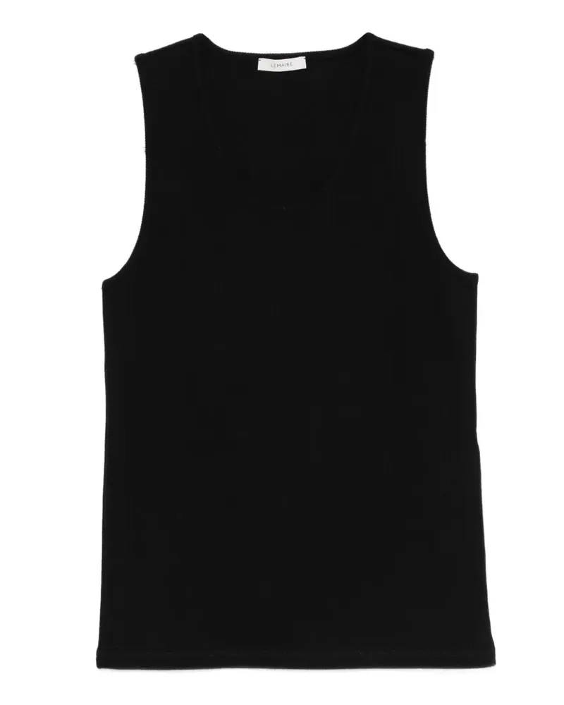 Christophe Lemaire sleeveless ribbed tank top - Schwarz Schwarz