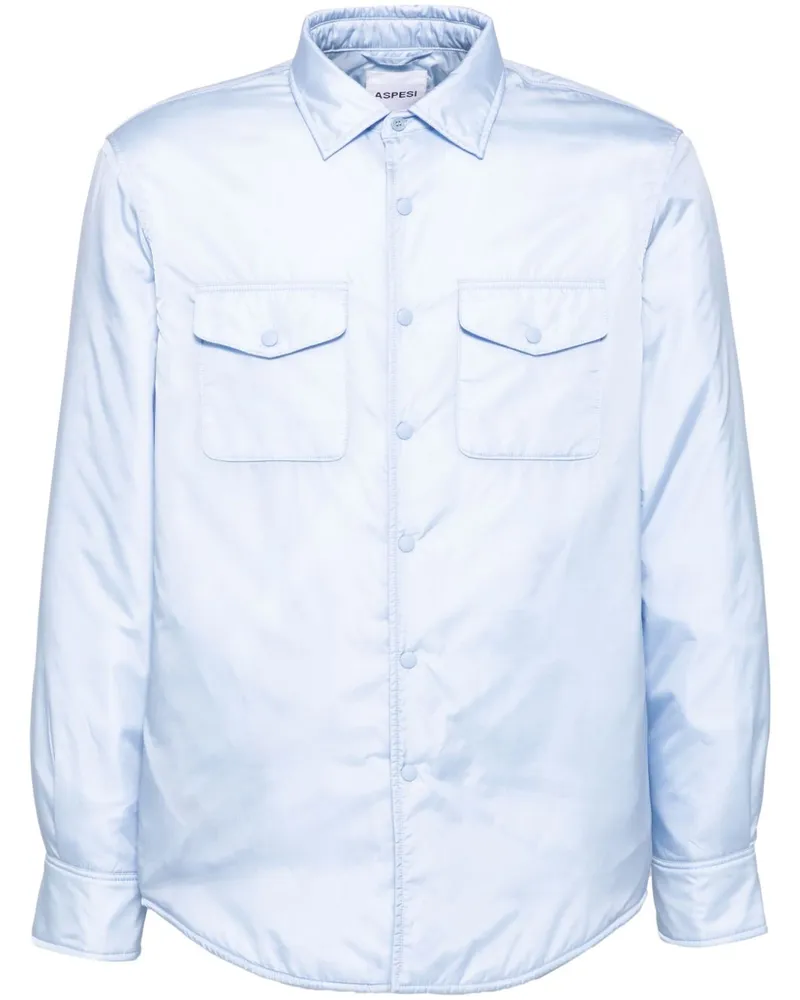 ASPESI Langärmelige Hemdjacke - Blau Blau