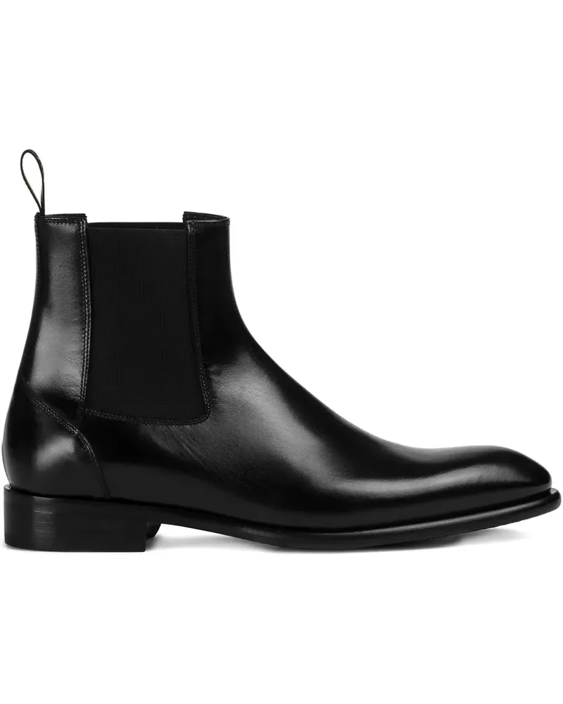 Doucal´s Chelsea-Boots aus Leder - Schwarz Schwarz