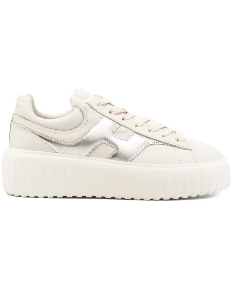 Hogan H-stripe platform sneakers - Nude Nude