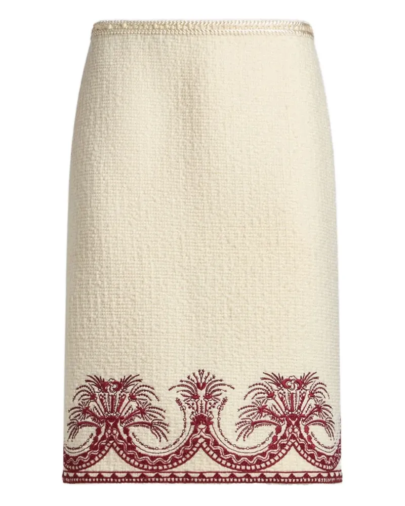Etro Bleistiftrock aus Bouclé - Nude Nude