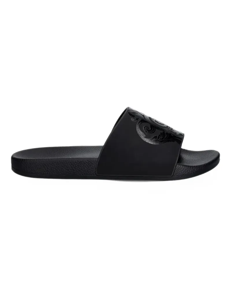 Just Cavalli logo-print slides - Schwarz Schwarz