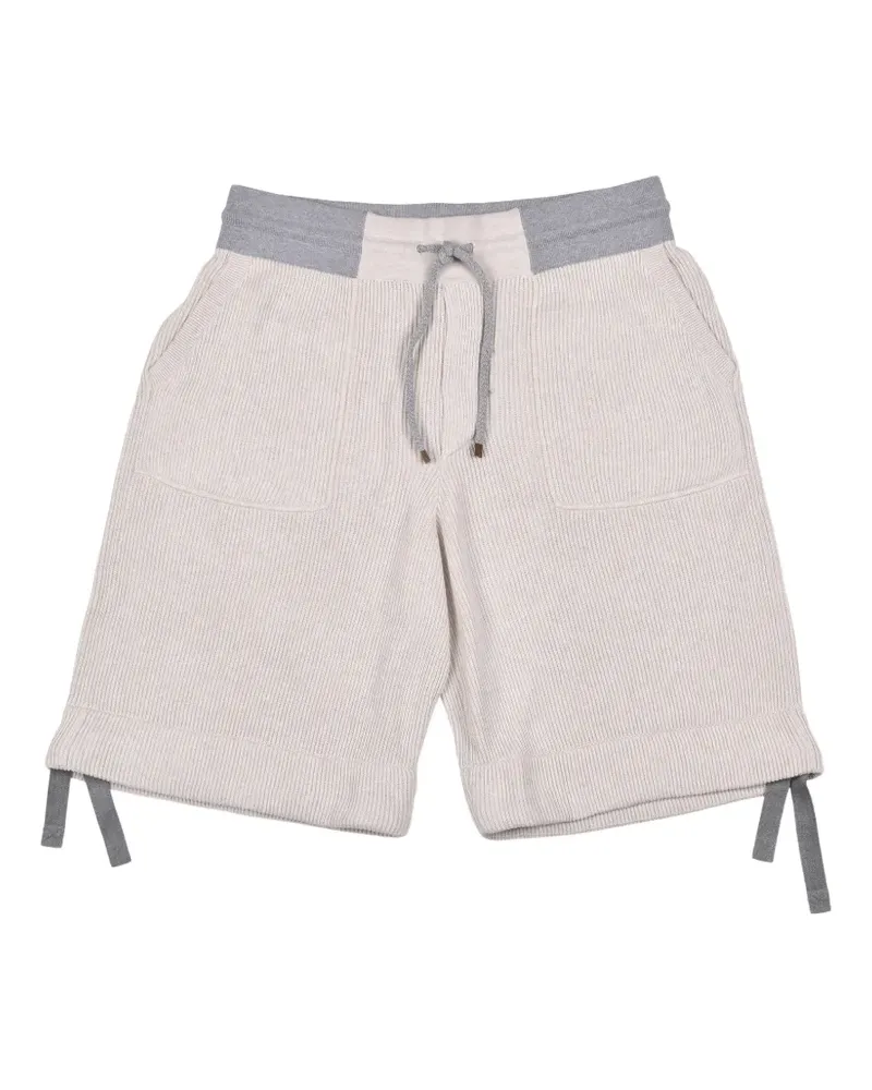 Brunello Cucinelli ribbed shorts - Grau Grau