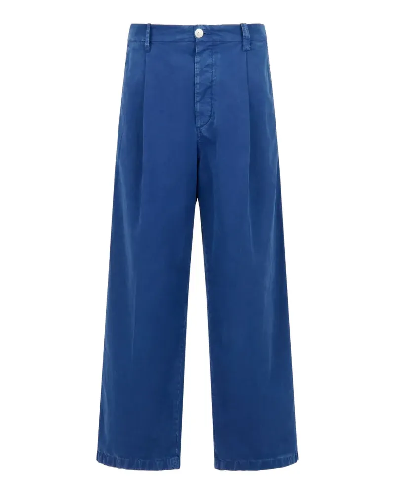 Marni Wide-Leg-Hose mit Bundfalten - Blau Blau