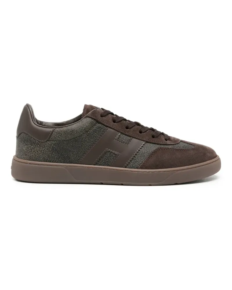 Hogan Cool Sneakers mit Logo-Patch - Braun Braun