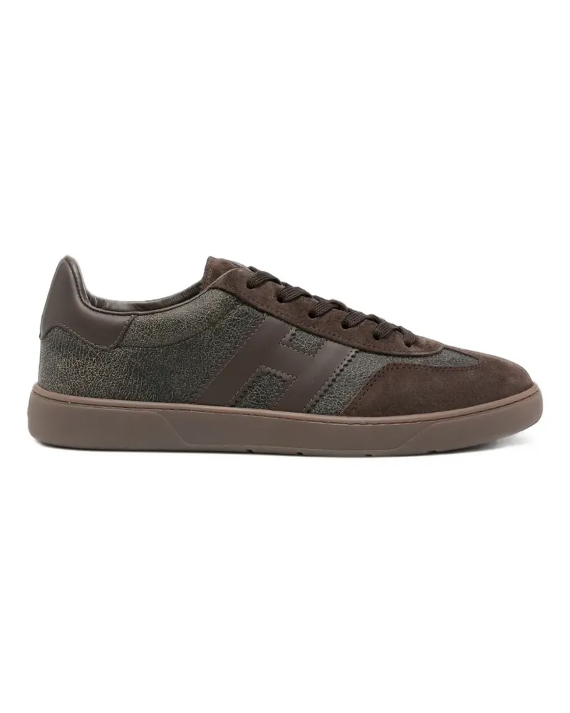 Hogan Cool Sneakers mit Logo-Patch - Braun Braun