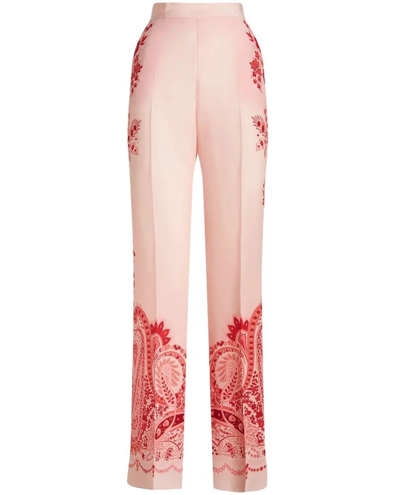 Etro Hose mit Paisley-Print - Orange Orange