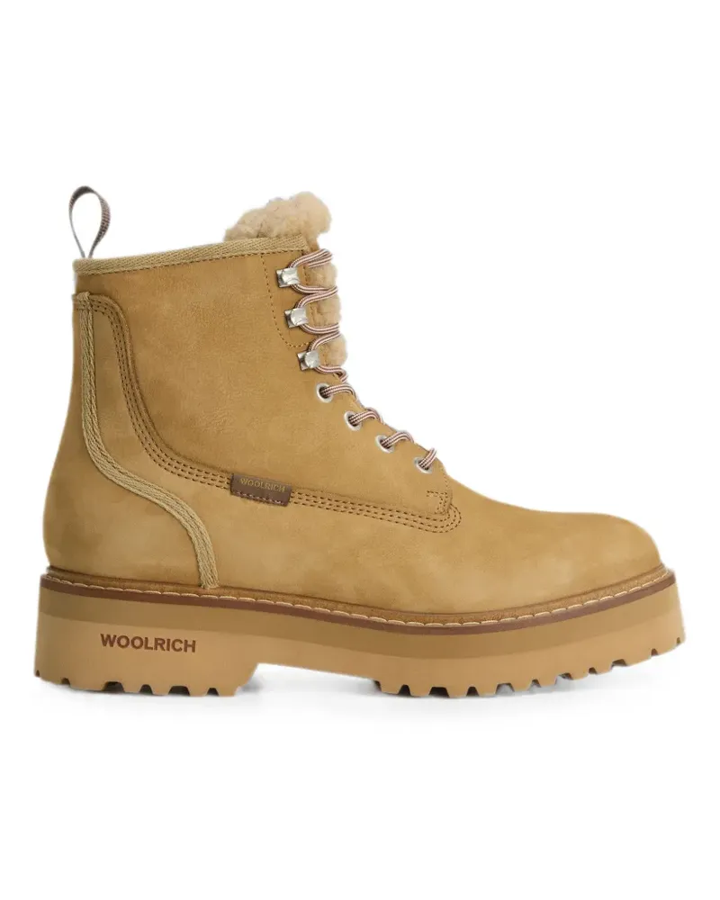 Woolrich Wanderstiefel mit strukturiertem Besatz - Braun Braun