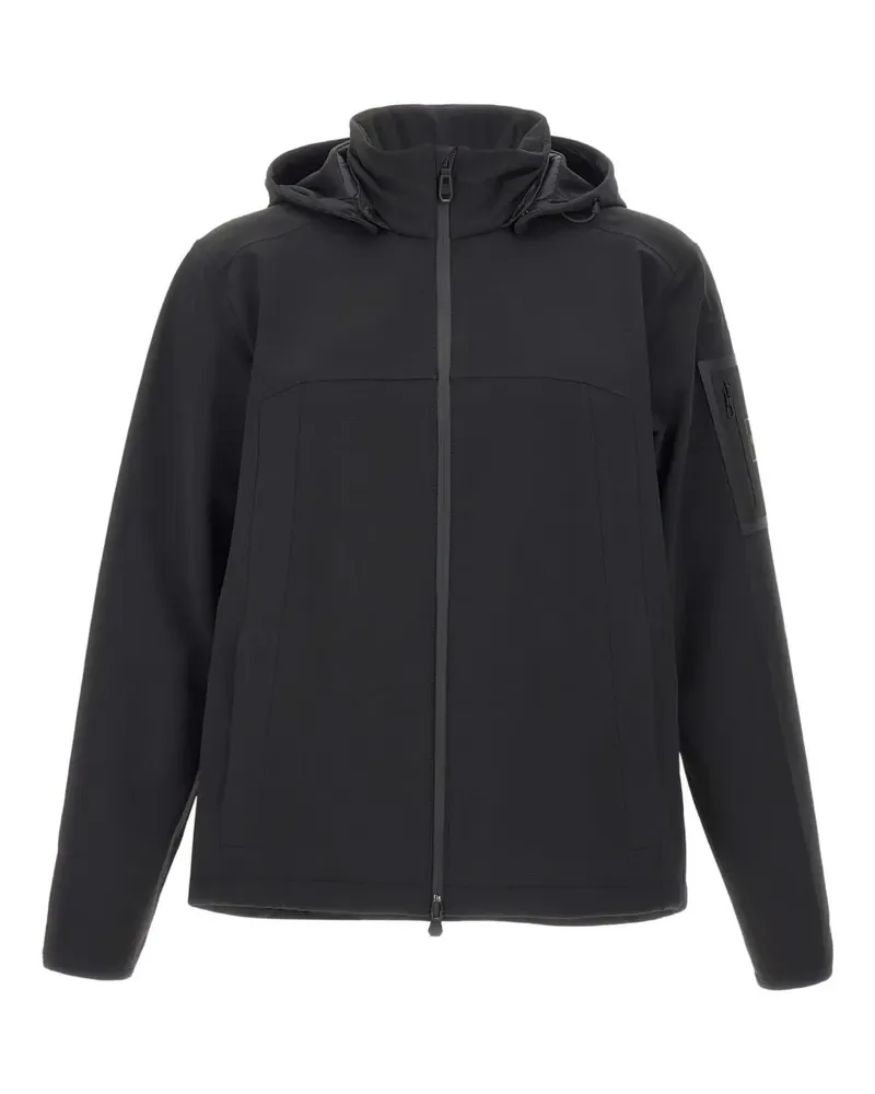 HUGO BOSS windproof removable-hood jacket - Schwarz Schwarz