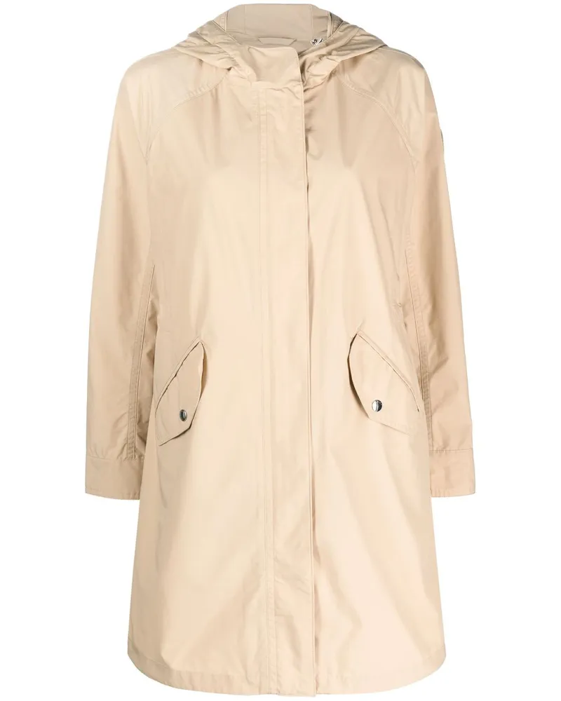 Woolrich Midimantel mit Kapuze - Nude Nude