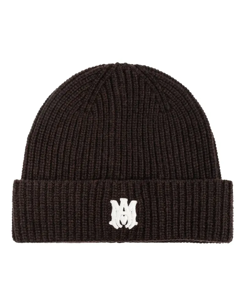 Amiri Ma ribbed beanie hat - Braun Braun