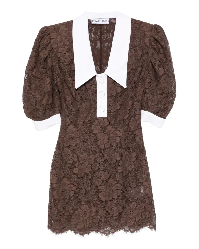 Rowen Rose floral-lace mini dress - Braun Braun