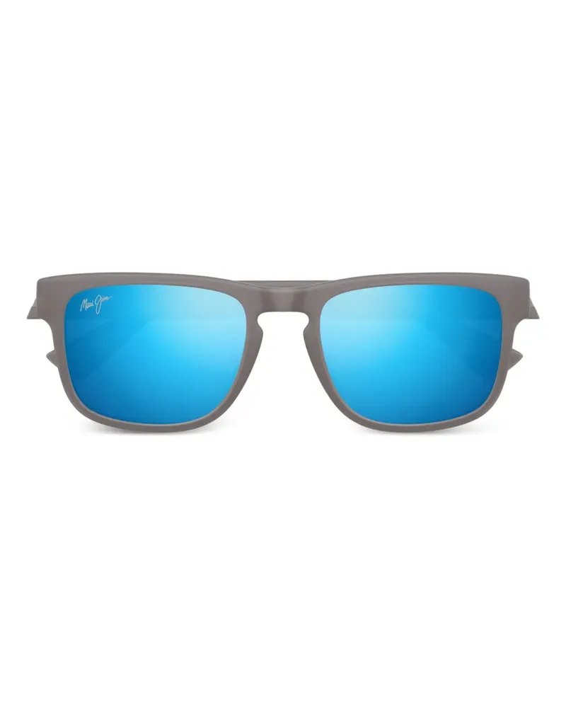 Maui Jim Sonnenbrille mit eckigem Gestell - Grau Grau