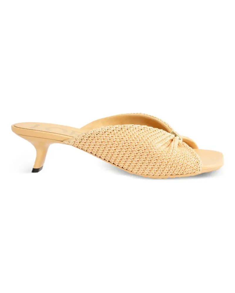 Loewe raffia-effect sandals - Nude Nude